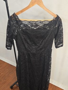 TORRID SIZE 10 Black Lace Off-Shoulder Women's Dress